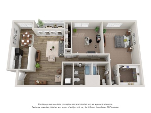 Grand Arbor Reserve apartments in Raleigh, NC photo of two bedroom apartment.